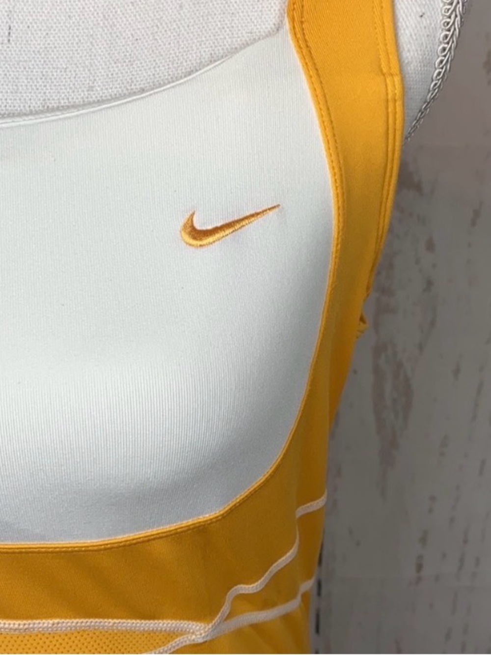 Nike Yellow & White Athletic Tank - Picture 2 of 5